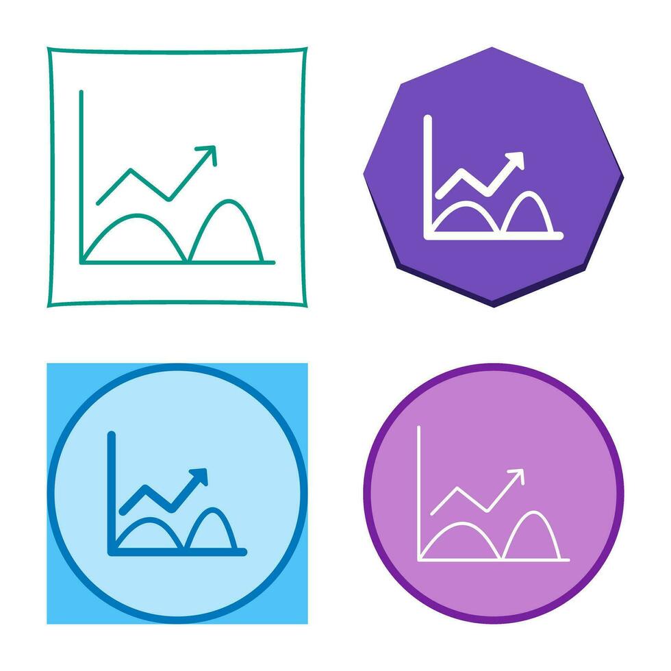 neiging in diagram vector icoon