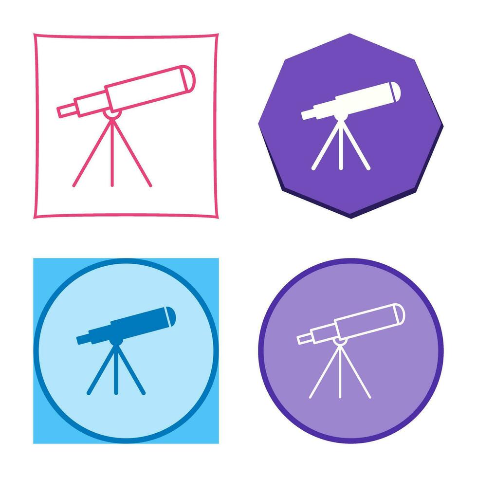 telescoop vector pictogram