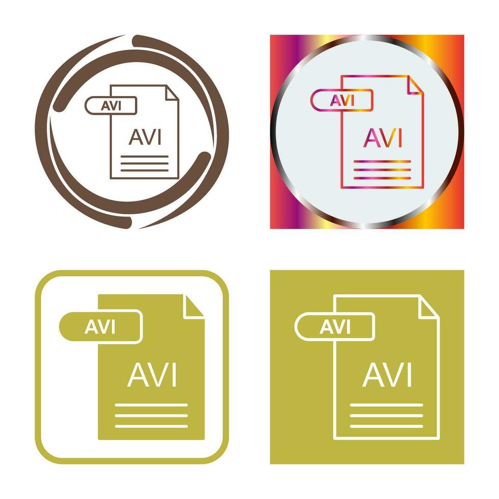 avi vector icoon