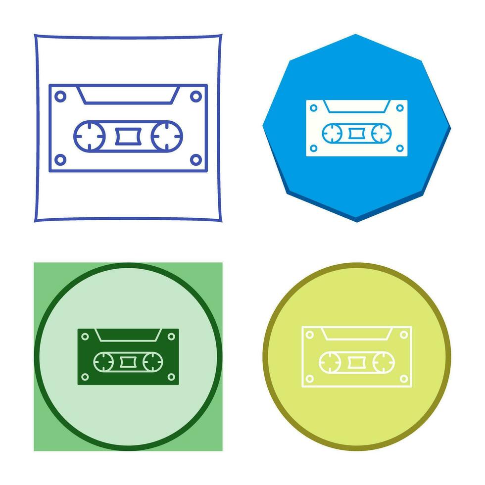 casette vector icoon