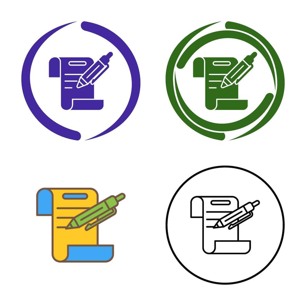 contract vector pictogram