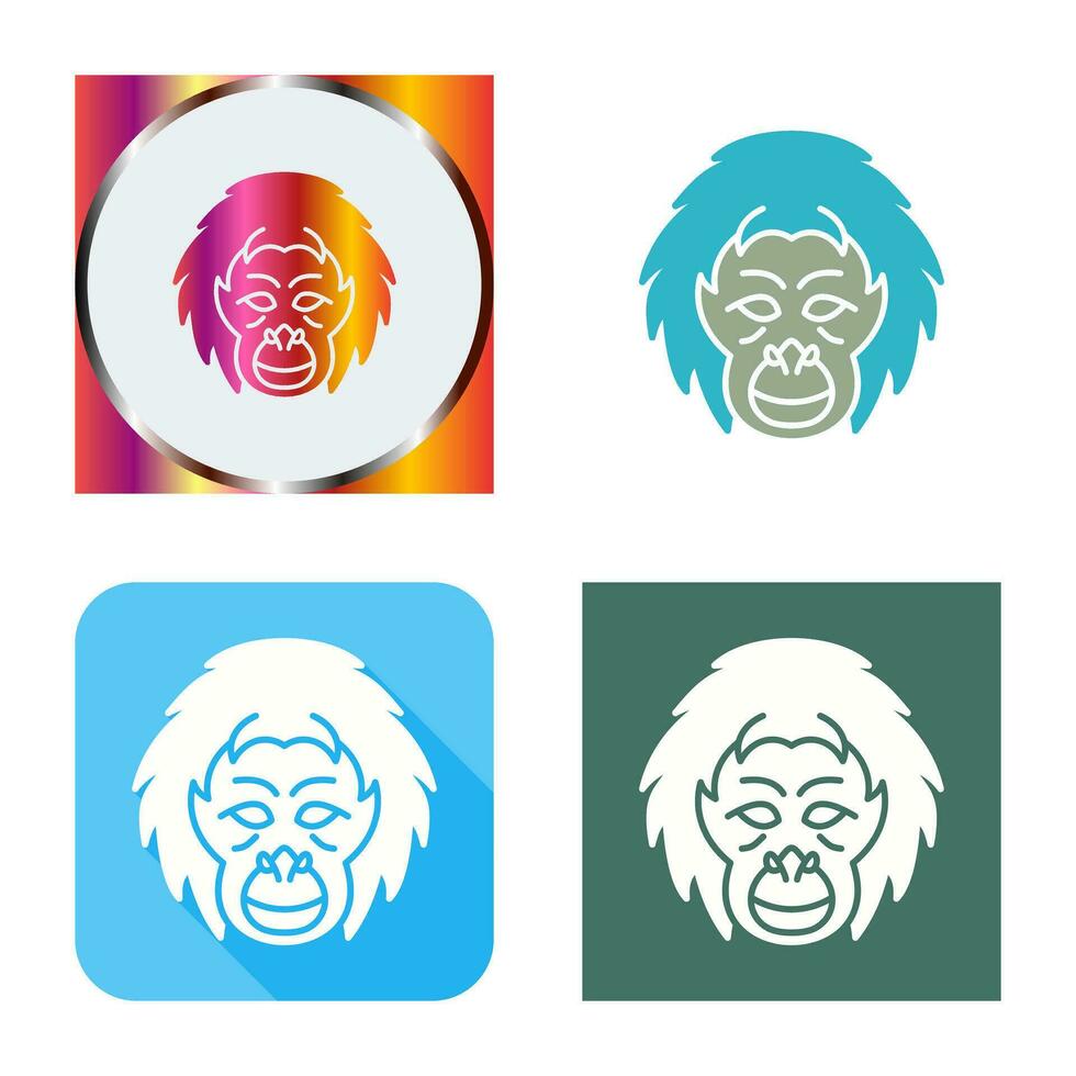 orangoetan vector icoon