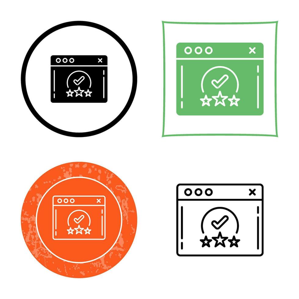 beoordeling vector pictogram