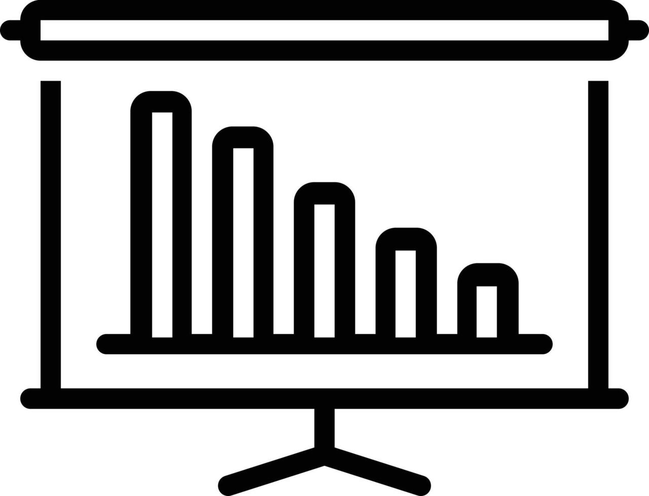 lijnpictogram voor presentatie vector