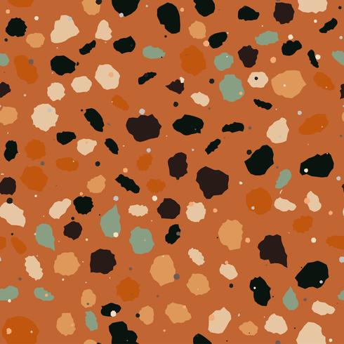 Terrazzo naadloos patroon. Imitatie van een Venetiaanse stenen vloer vector