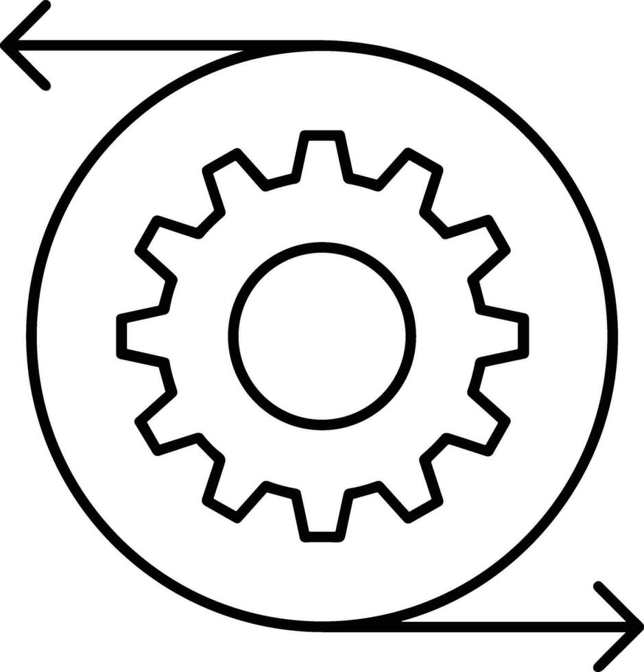 uitrusting instelling symbool icoon vector afbeelding. illustratie van de industrieel wiel mechine mechanisme ontwerp beeld