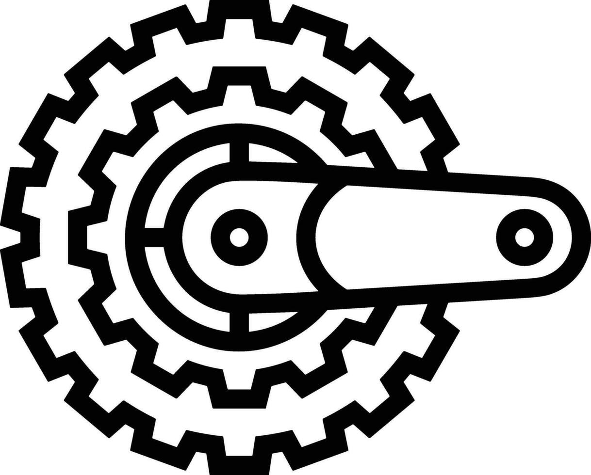 uitrusting instelling symbool icoon vector afbeelding. illustratie van de industrieel wiel mechine mechanisme ontwerp beeld