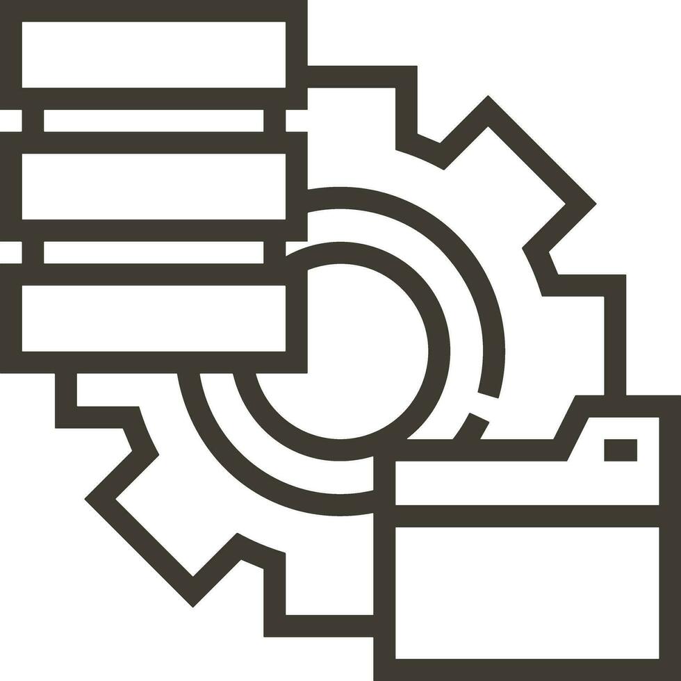 uitrusting instelling symbool icoon vector afbeelding. illustratie van de industrieel wiel mechine mechanisme ontwerp beeld