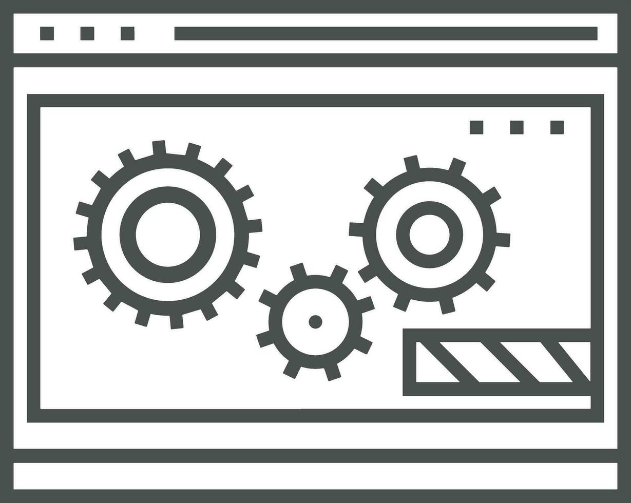 uitrusting instelling symbool icoon vector afbeelding. illustratie van de industrieel wiel mechine mechanisme ontwerp beeld