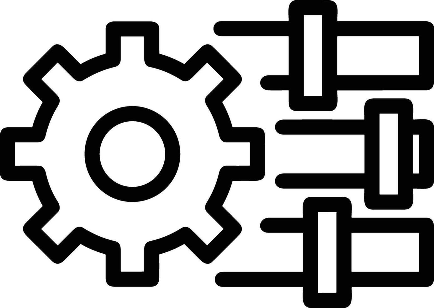 uitrusting instelling symbool icoon vector afbeelding. illustratie van de industrieel wiel mechine mechanisme ontwerp beeld