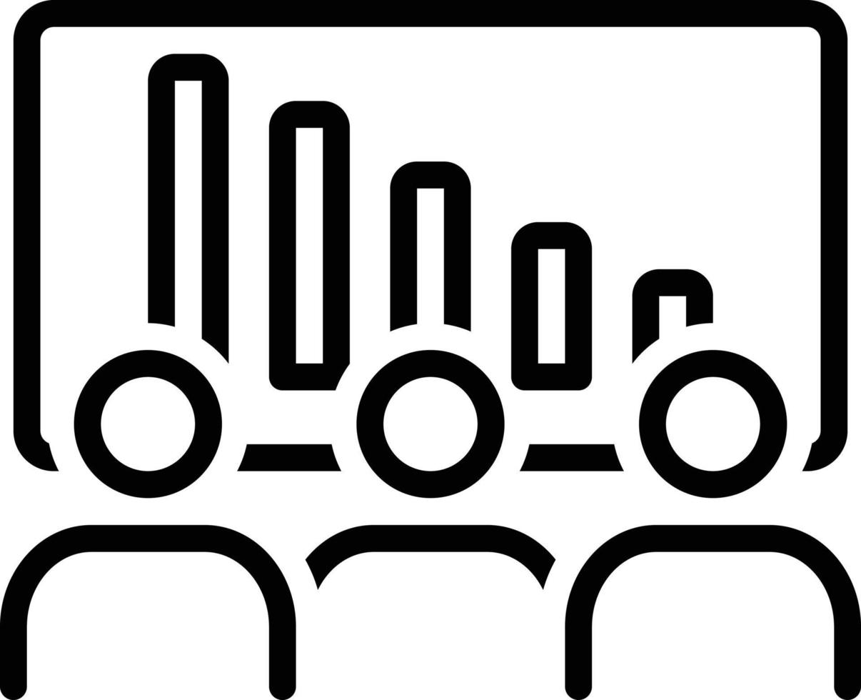 lijnpictogram voor presentatie vector