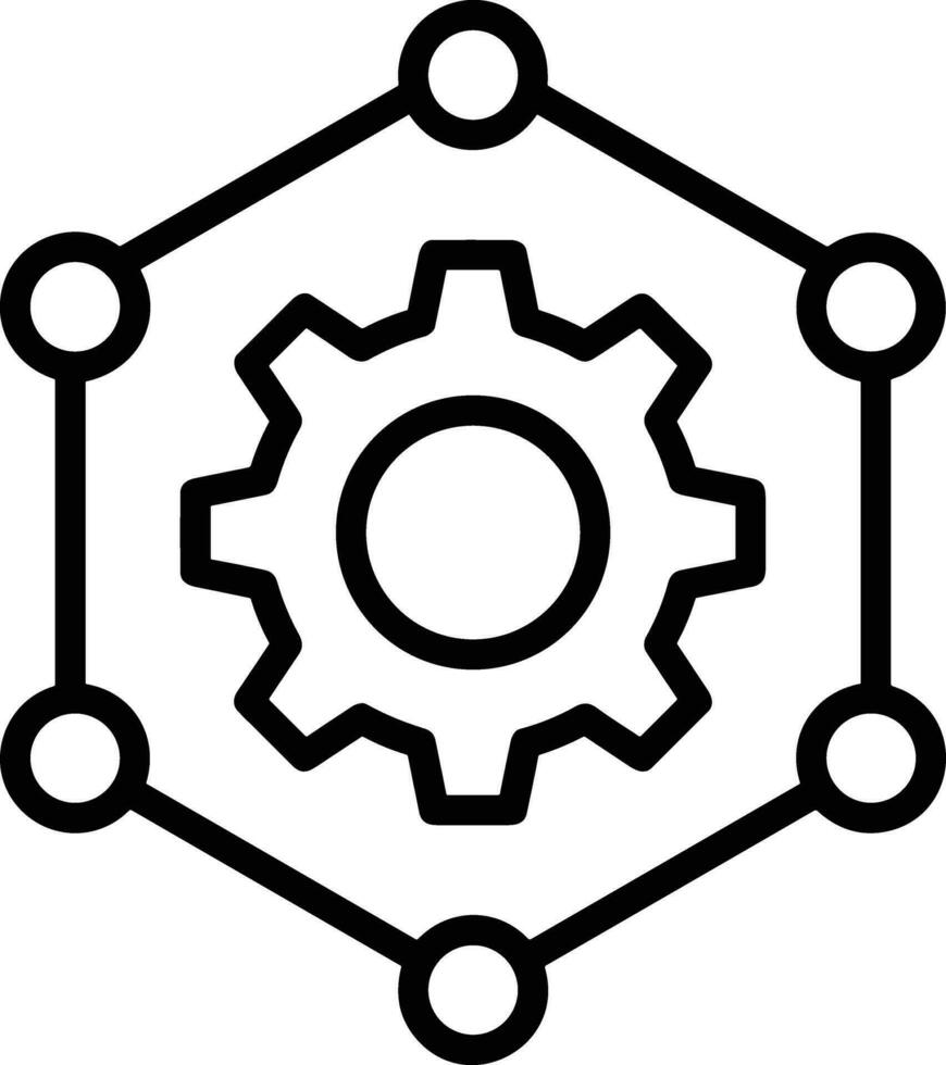 uitrusting instelling symbool icoon vector afbeelding. illustratie van de industrieel wiel mechine mechanisme ontwerp beeld