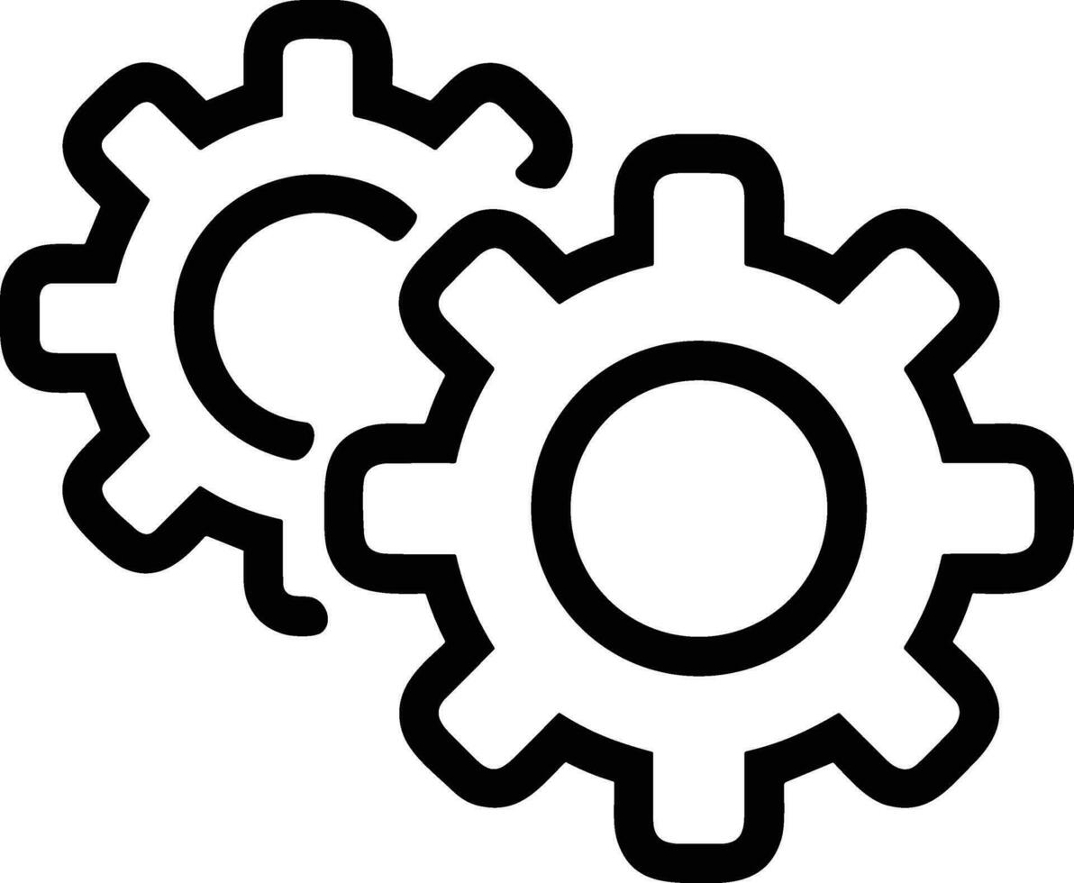 uitrusting instelling symbool icoon vector afbeelding. illustratie van de industrieel wiel mechine mechanisme ontwerp beeld