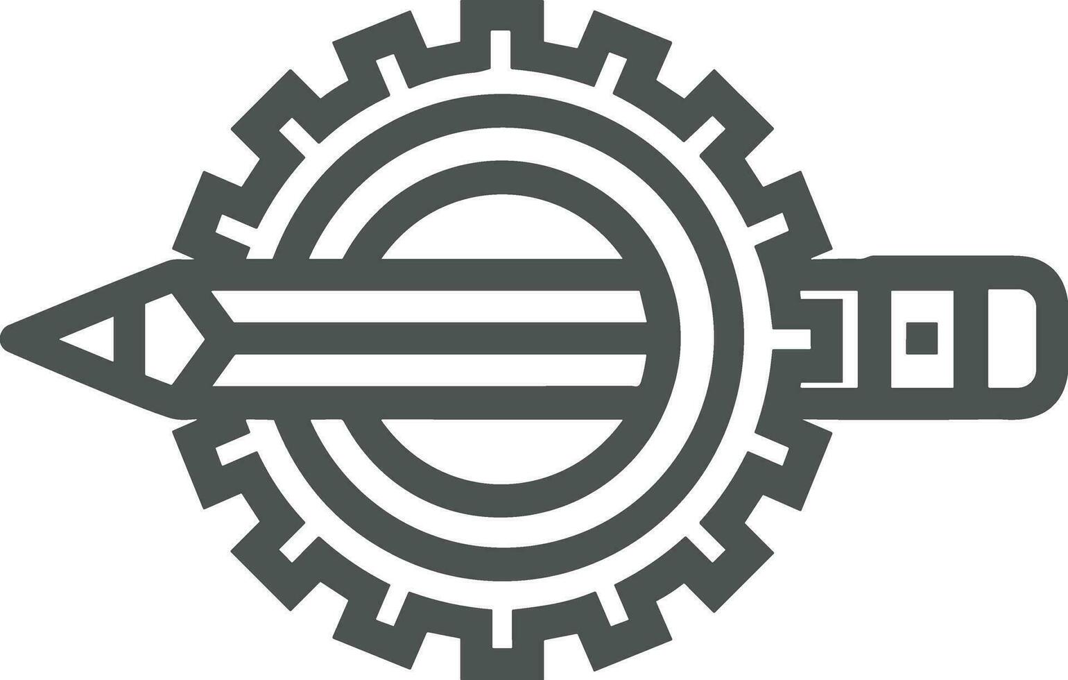 uitrusting instelling symbool icoon vector afbeelding. illustratie van de industrieel wiel mechine mechanisme ontwerp beeld