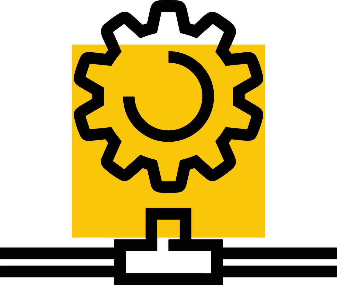 uitrusting instelling symbool icoon vector afbeelding. illustratie van de industrieel wiel mechine mechanisme ontwerp beeld