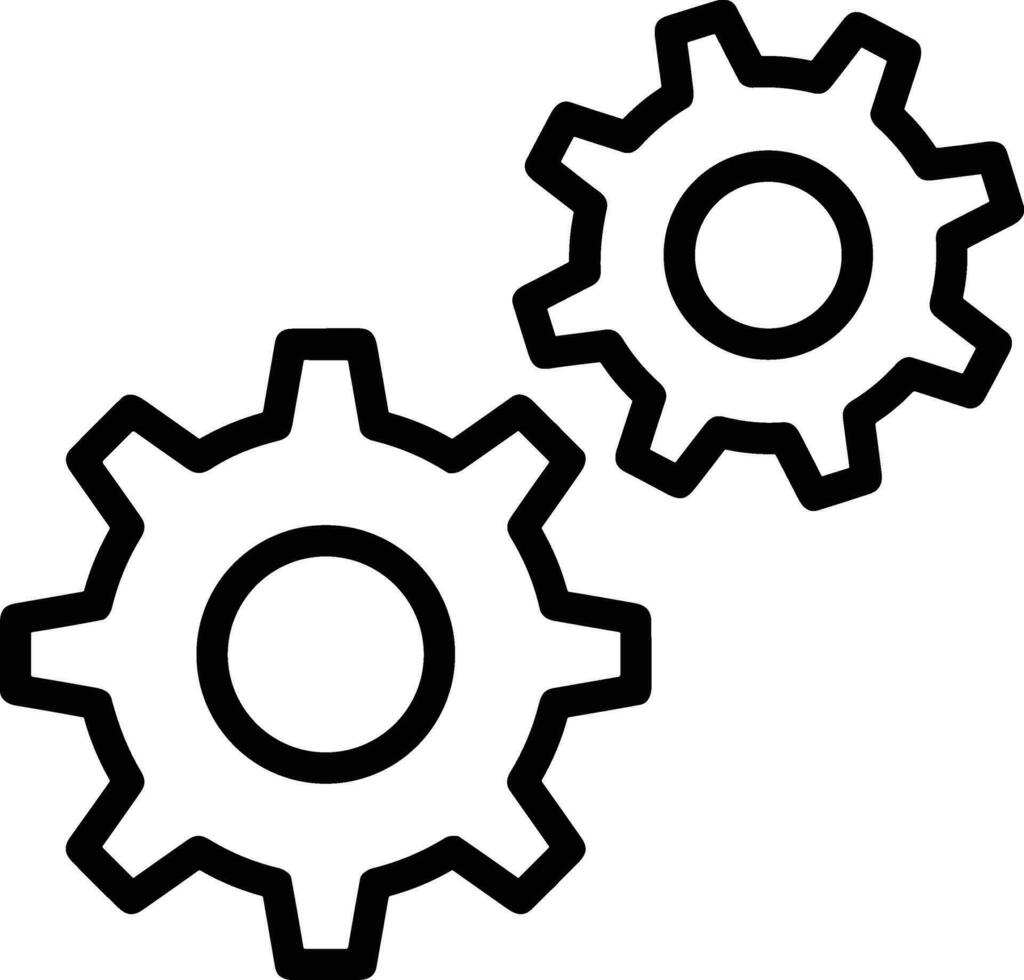 uitrusting instelling symbool icoon vector afbeelding. illustratie van de industrieel wiel mechine mechanisme ontwerp beeld