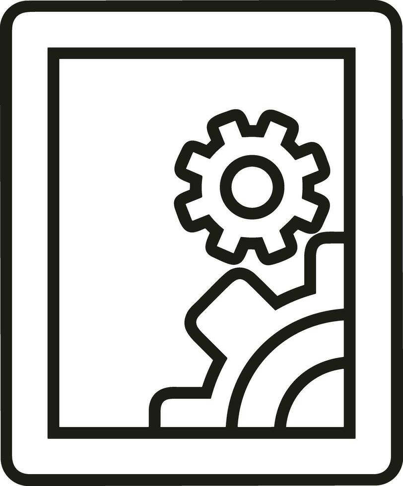 uitrusting instelling symbool icoon vector afbeelding. illustratie van de industrieel wiel mechine mechanisme ontwerp beeld