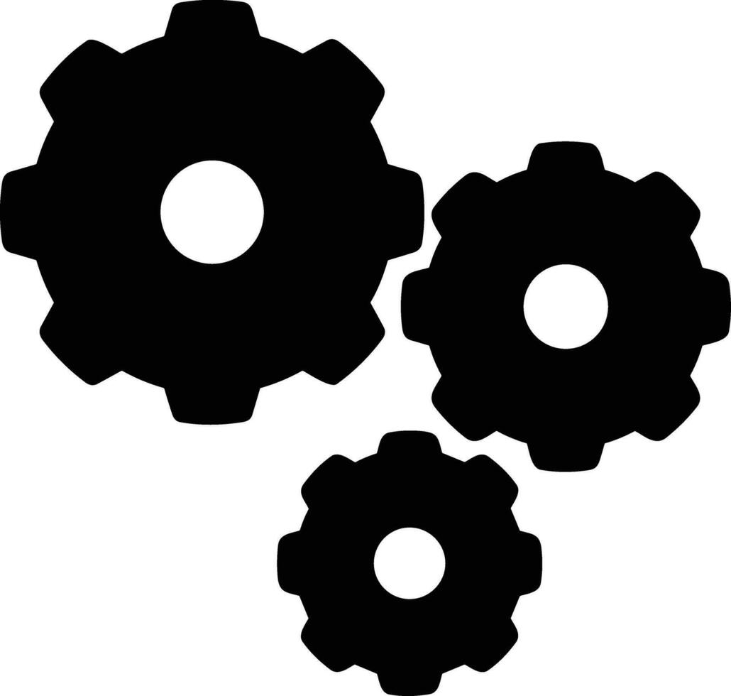 uitrusting instelling symbool icoon vector afbeelding. illustratie van de industrieel wiel mechine mechanisme ontwerp beeld