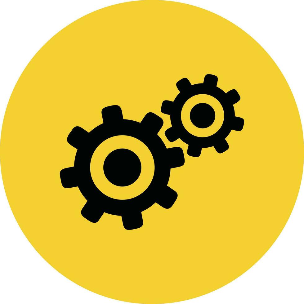 uitrusting instelling symbool icoon vector afbeelding. illustratie van de industrieel wiel mechine mechanisme ontwerp beeld