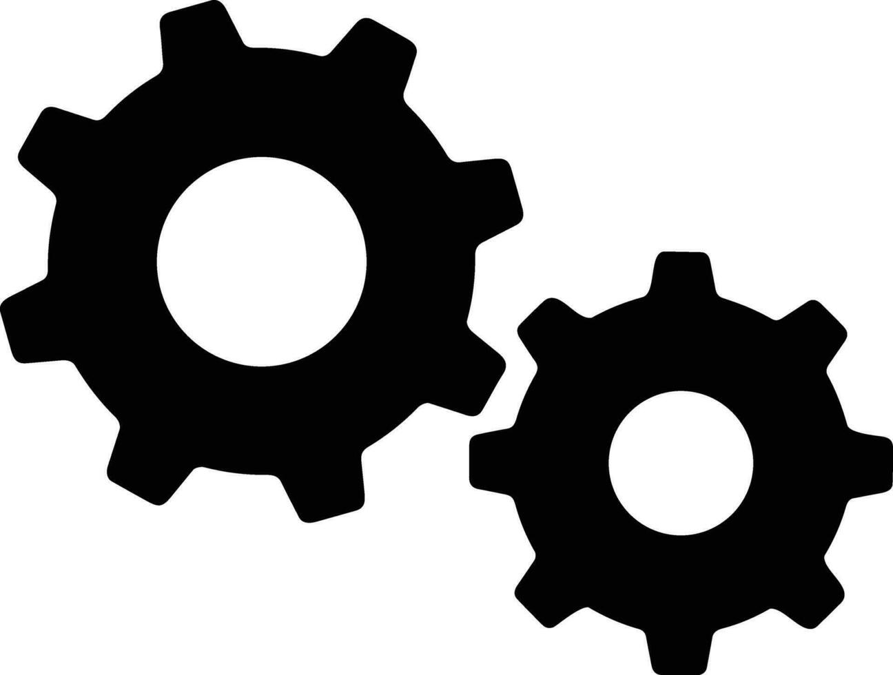 uitrusting instelling symbool icoon vector afbeelding. illustratie van de industrieel wiel mechine mechanisme ontwerp beeld