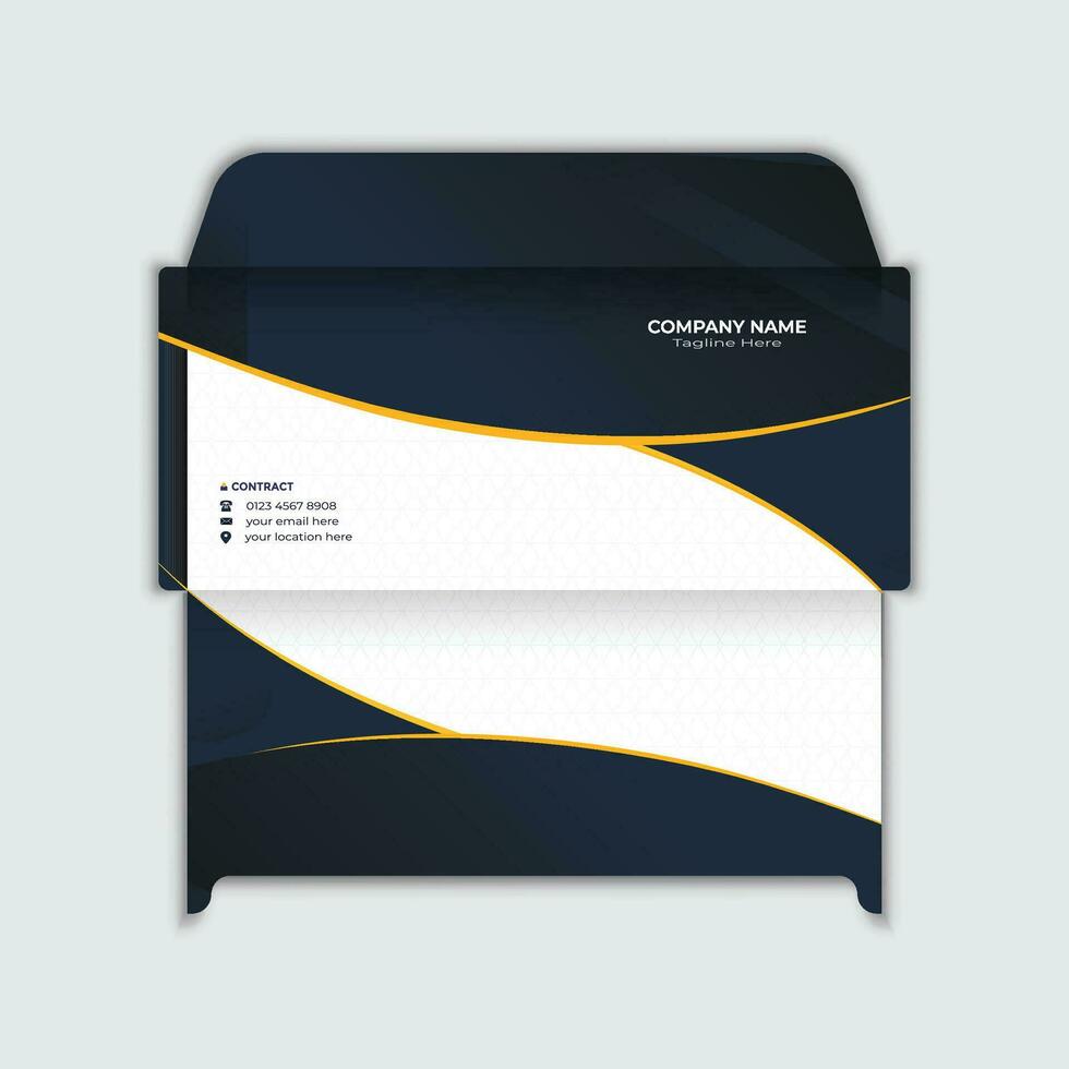 bedrijf envelop sjabloon ontwerp vector