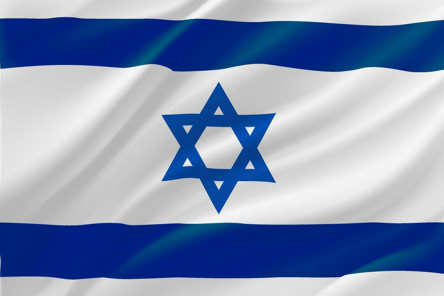 vlag Israël. 3d vector illustratie
