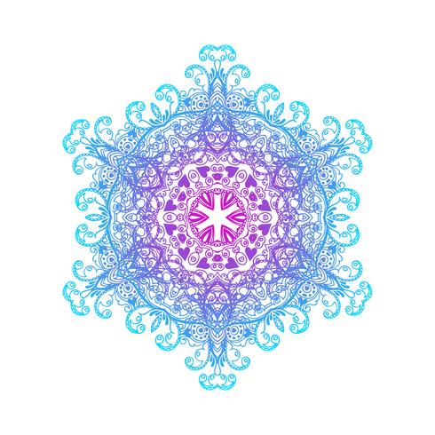 Mandala-banner, Indische stijl. vector