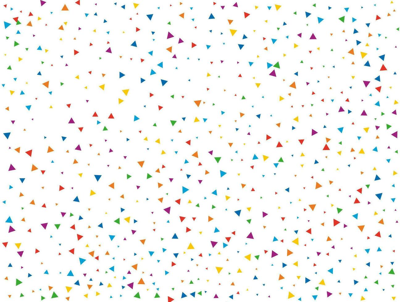 nieuw jaar driehoekig confetti. licht regenboog schitteren confetti achtergrond. gekleurde feestelijk textuur. vector