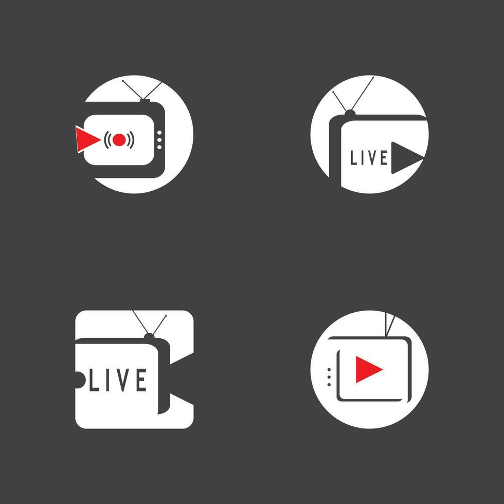 leven TV streaming logo vector sjabloon illustratie