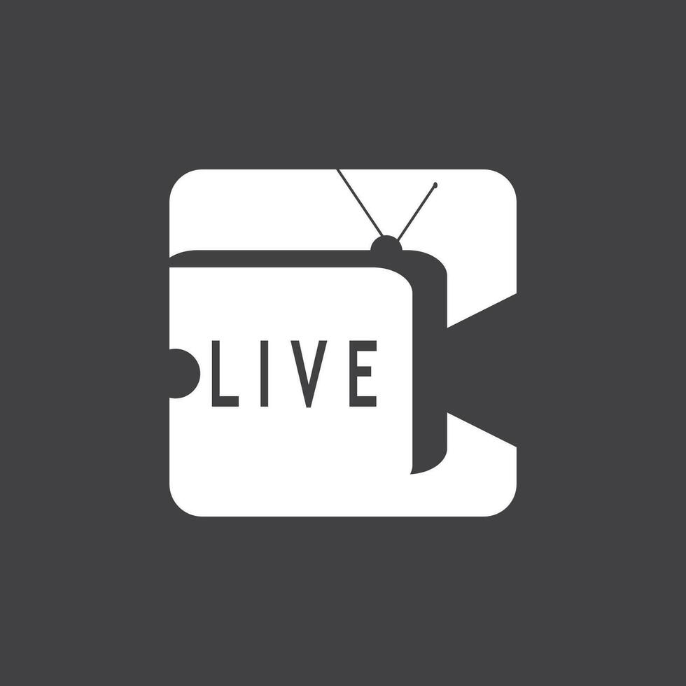 leven TV streaming logo vector sjabloon illustratie