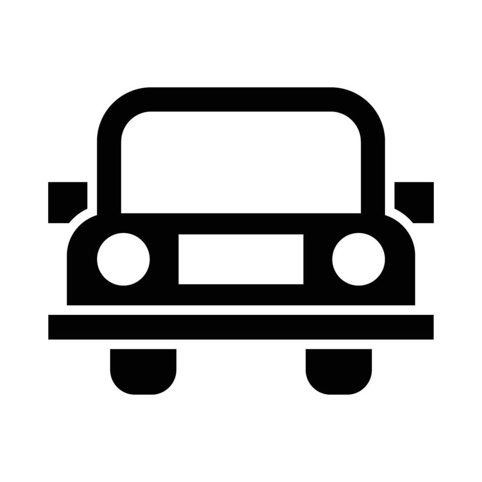 autonoom auto vector glyph icoon voor persoonlijk en reclame gebruiken.