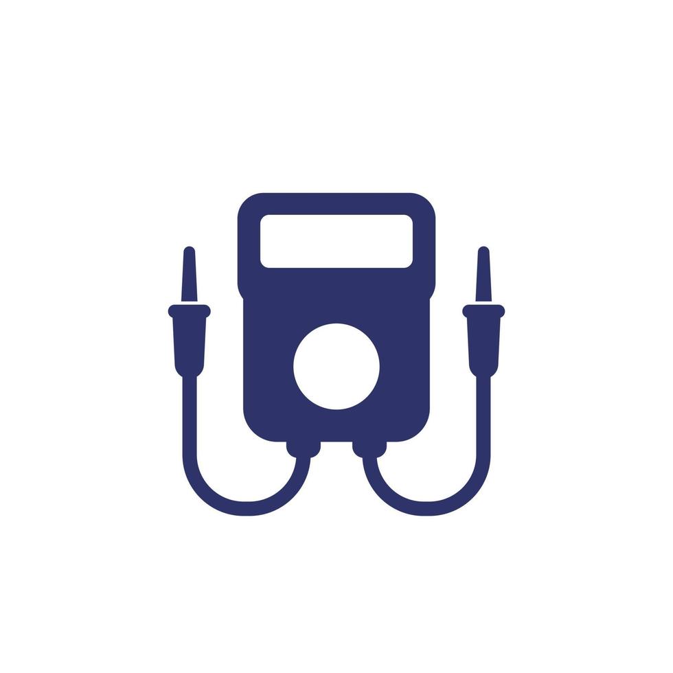 multitester of multimeter-pictogram op wit vector