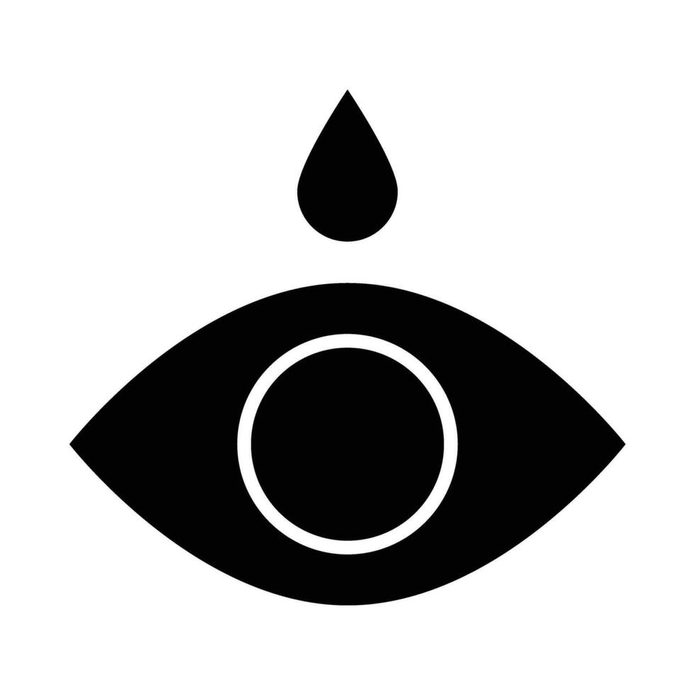 oog laten vallen vector glyph icoon voor persoonlijk en reclame gebruiken.