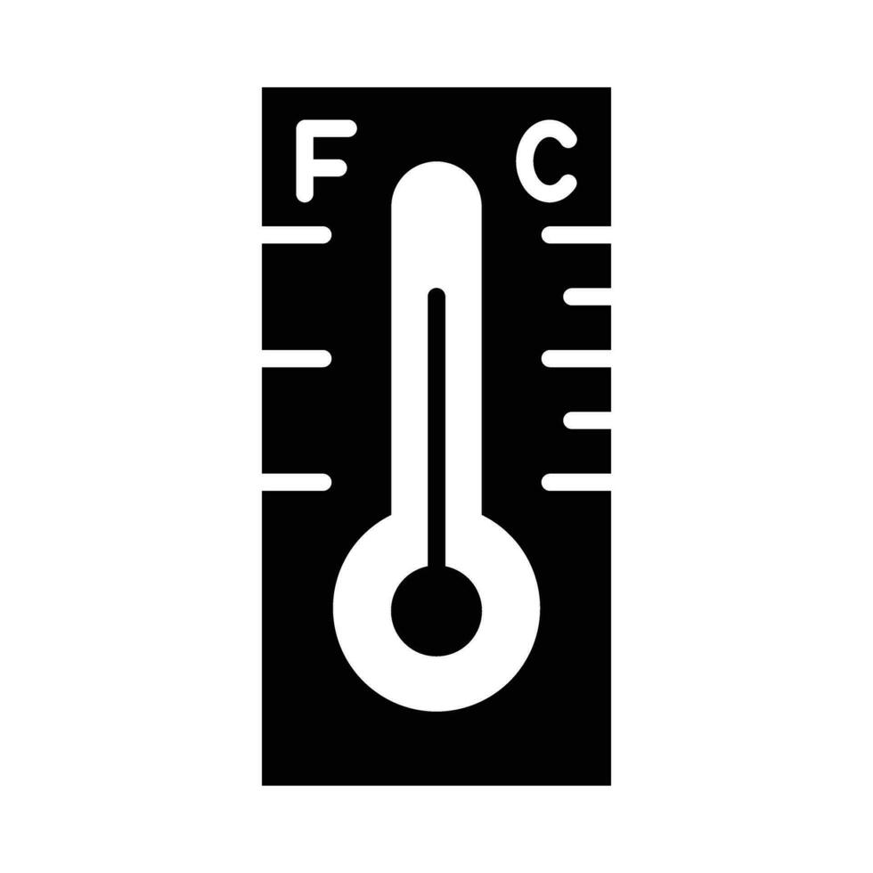 temperatuur vector glyph icoon voor persoonlijk en reclame gebruiken.