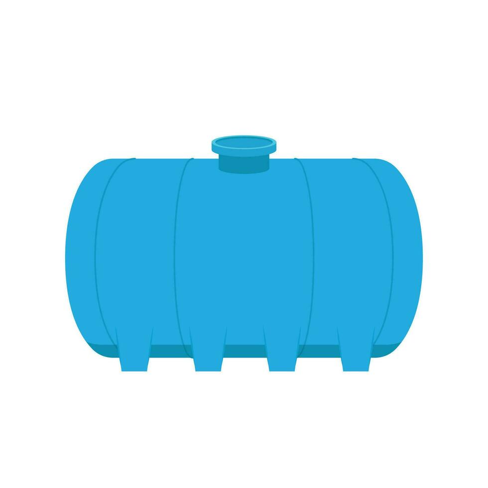 water tank vector. tik. blauw water tank Aan wit achtergrond. vector