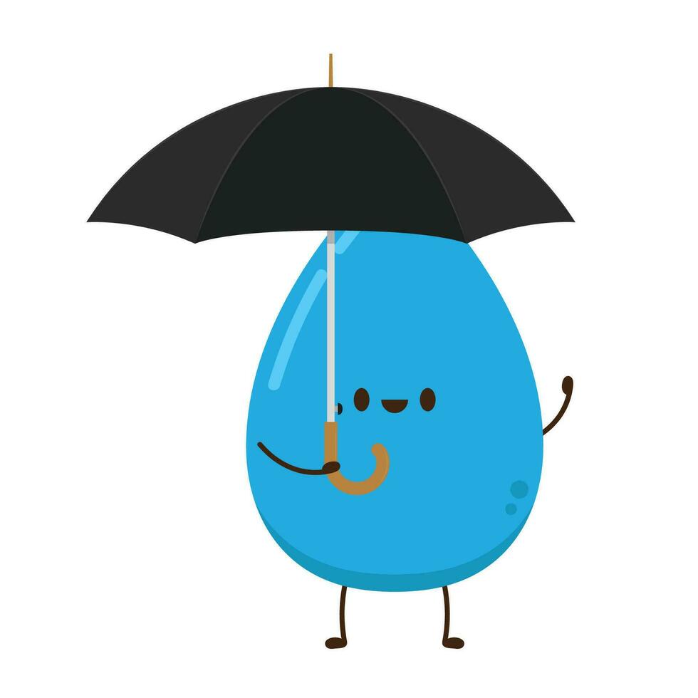 tekenfilm water druppels. blauw druppels met verschillend emoties. emotie schaal. emotie dagboek. vector illustratie, geïsoleerd Aan wit achtergrond.