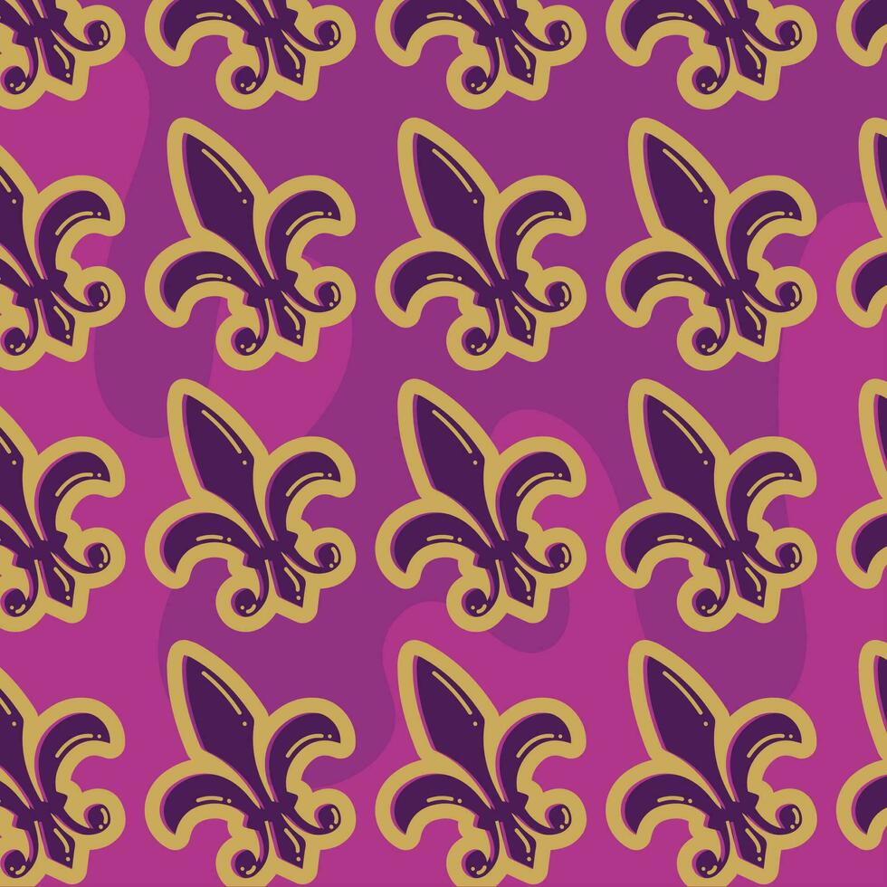 fleur de lis patroon achtergrond vector