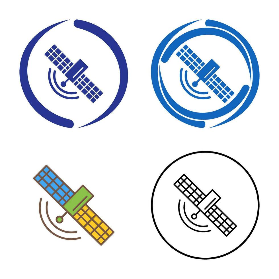 satelliet vector pictogram