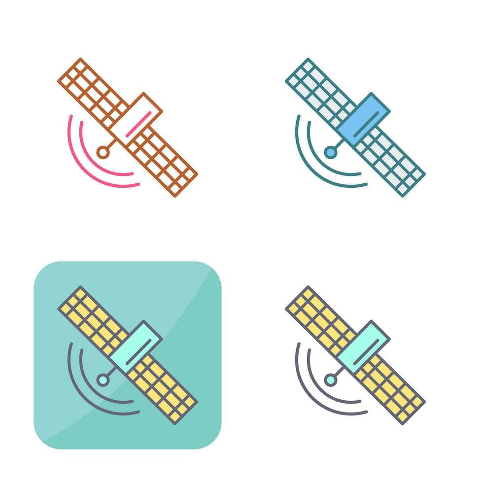 satelliet vector pictogram