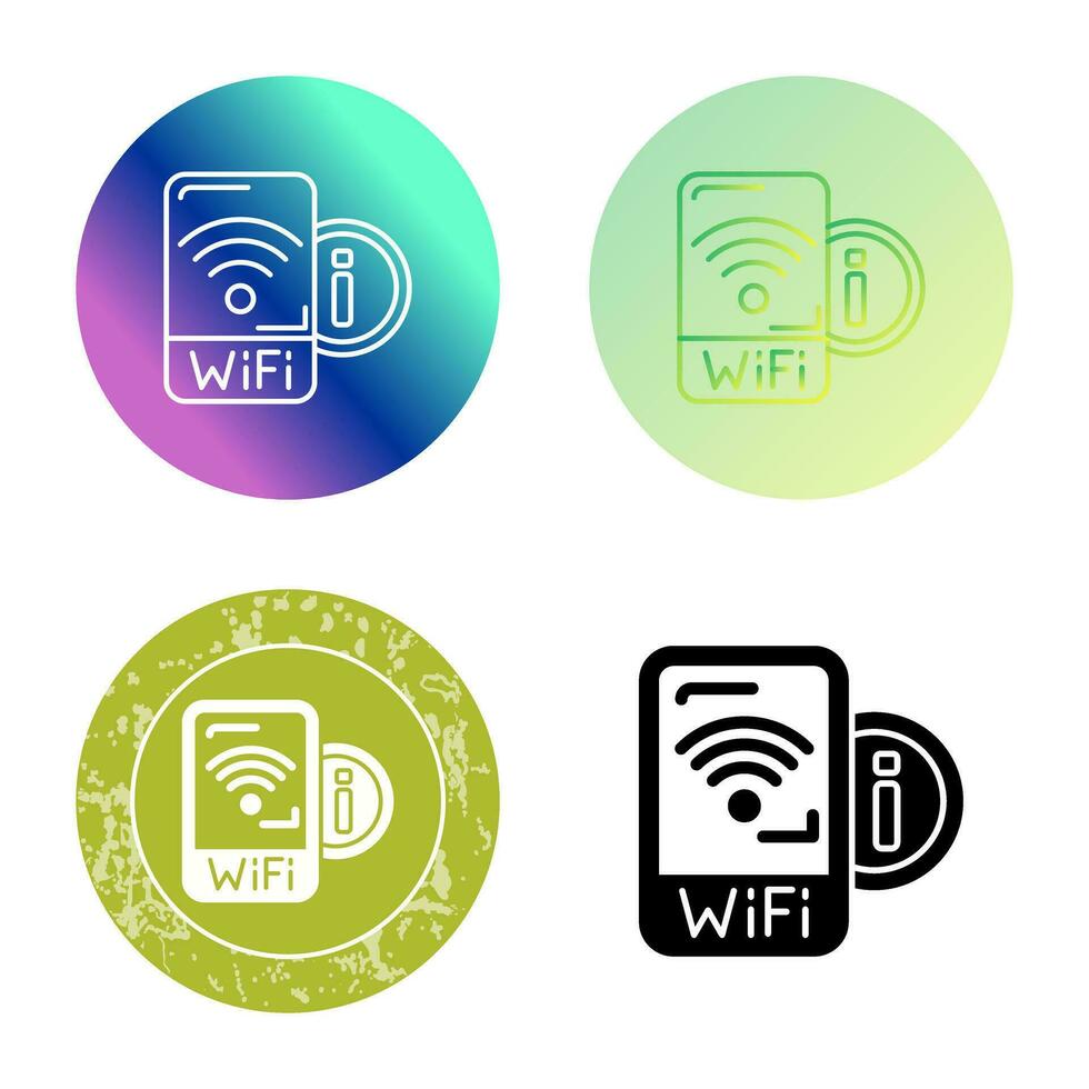 Wifi signaal vector icoon