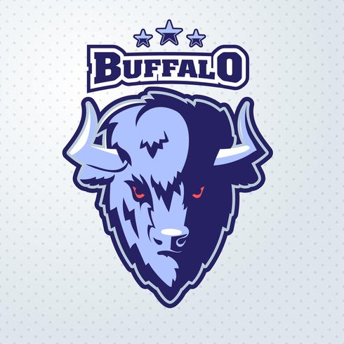 Buffalo Head mascotte vector