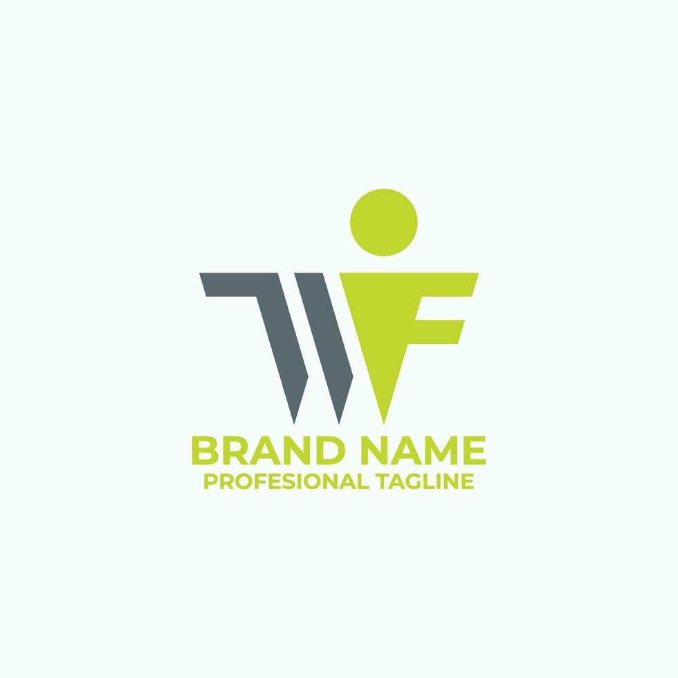 wf brief minimalistische mensen logo premie vector