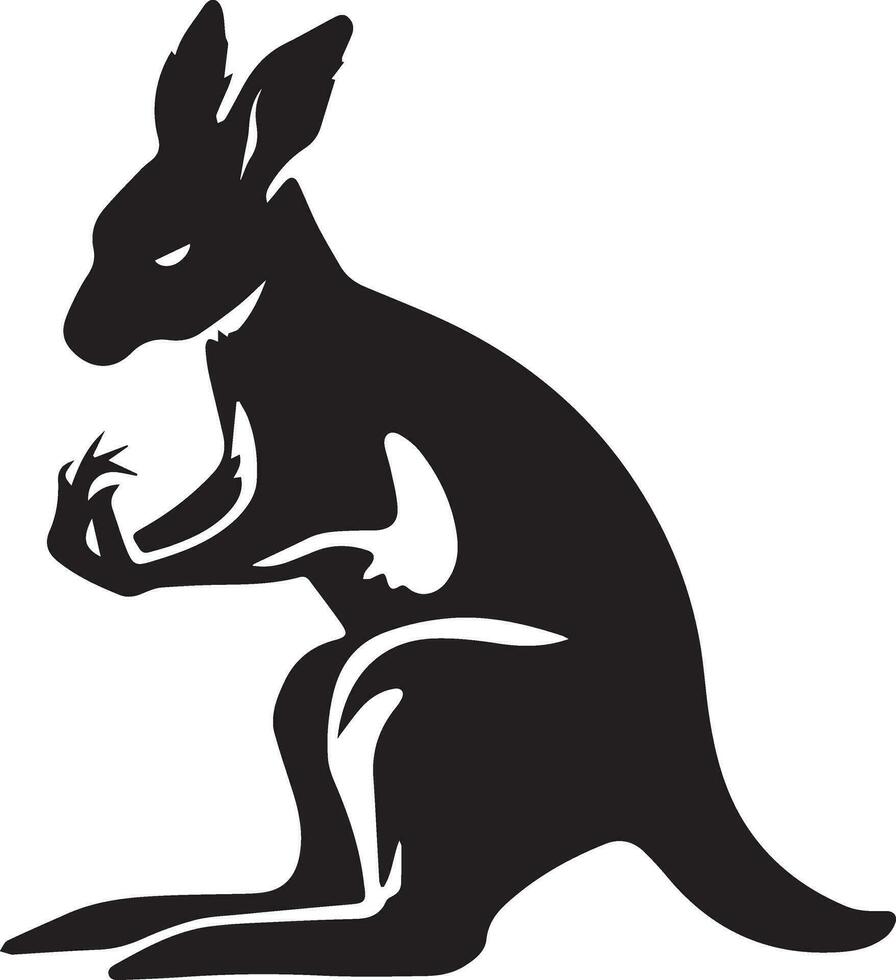 kangoeroe dier vector silhouet illustratie 12