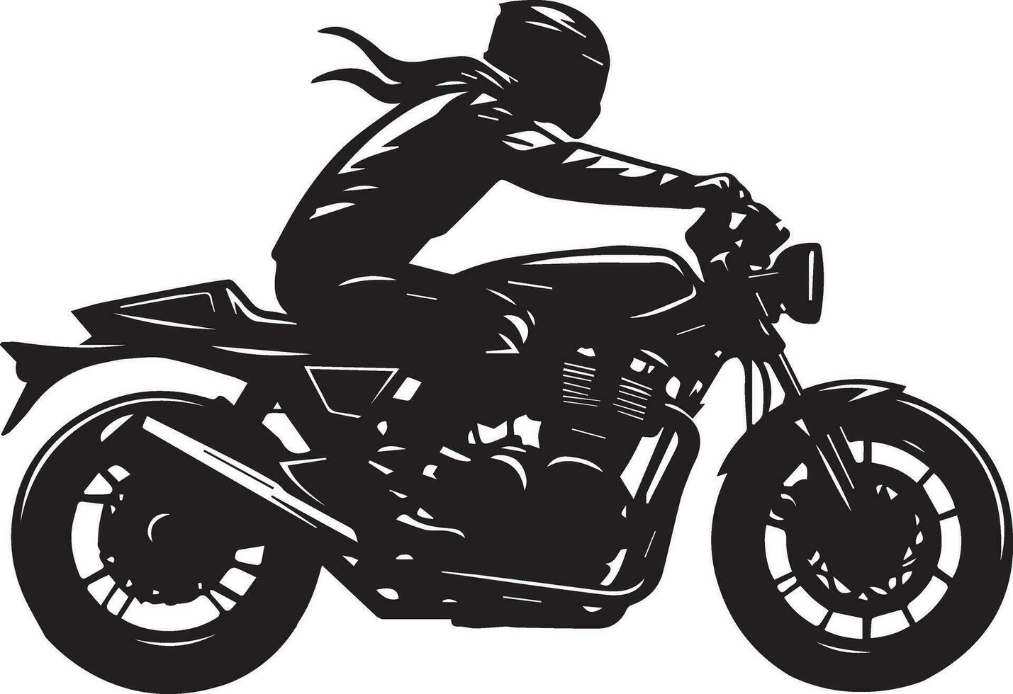 motorfiets vector silhouet illustratie