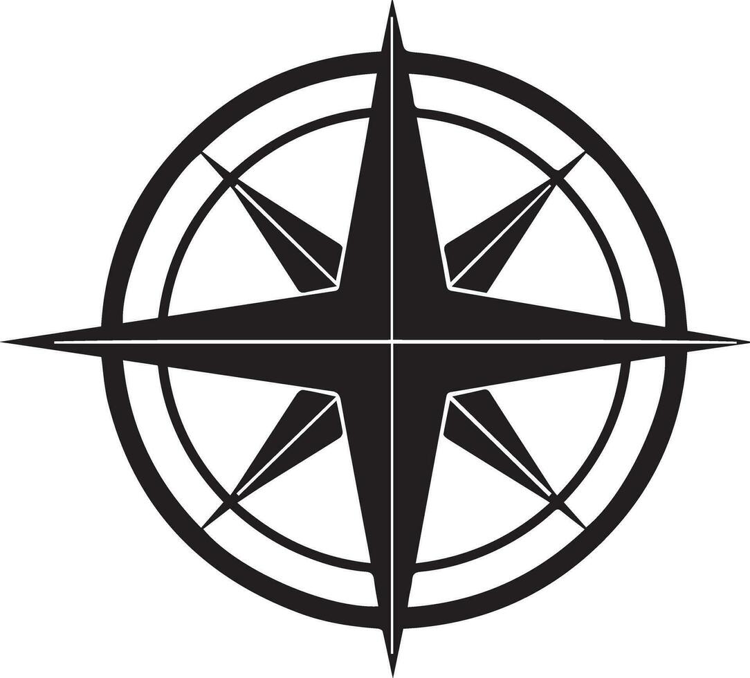 kompas vector silhouet illustratie 5