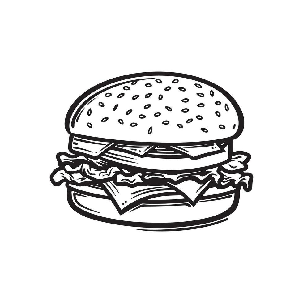 hamburger vector kunst, pictogrammen, en grafiek