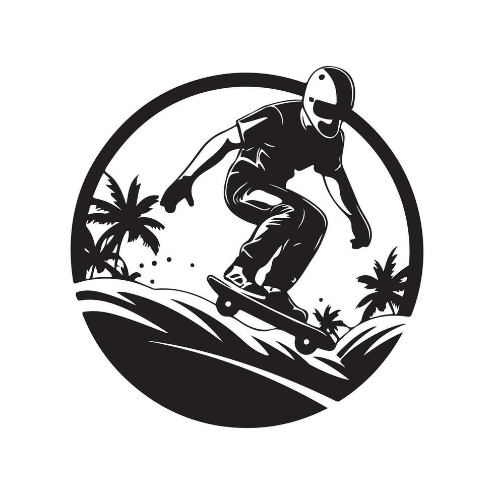 skateboarders vector afbeelding, kunst en ontwerp