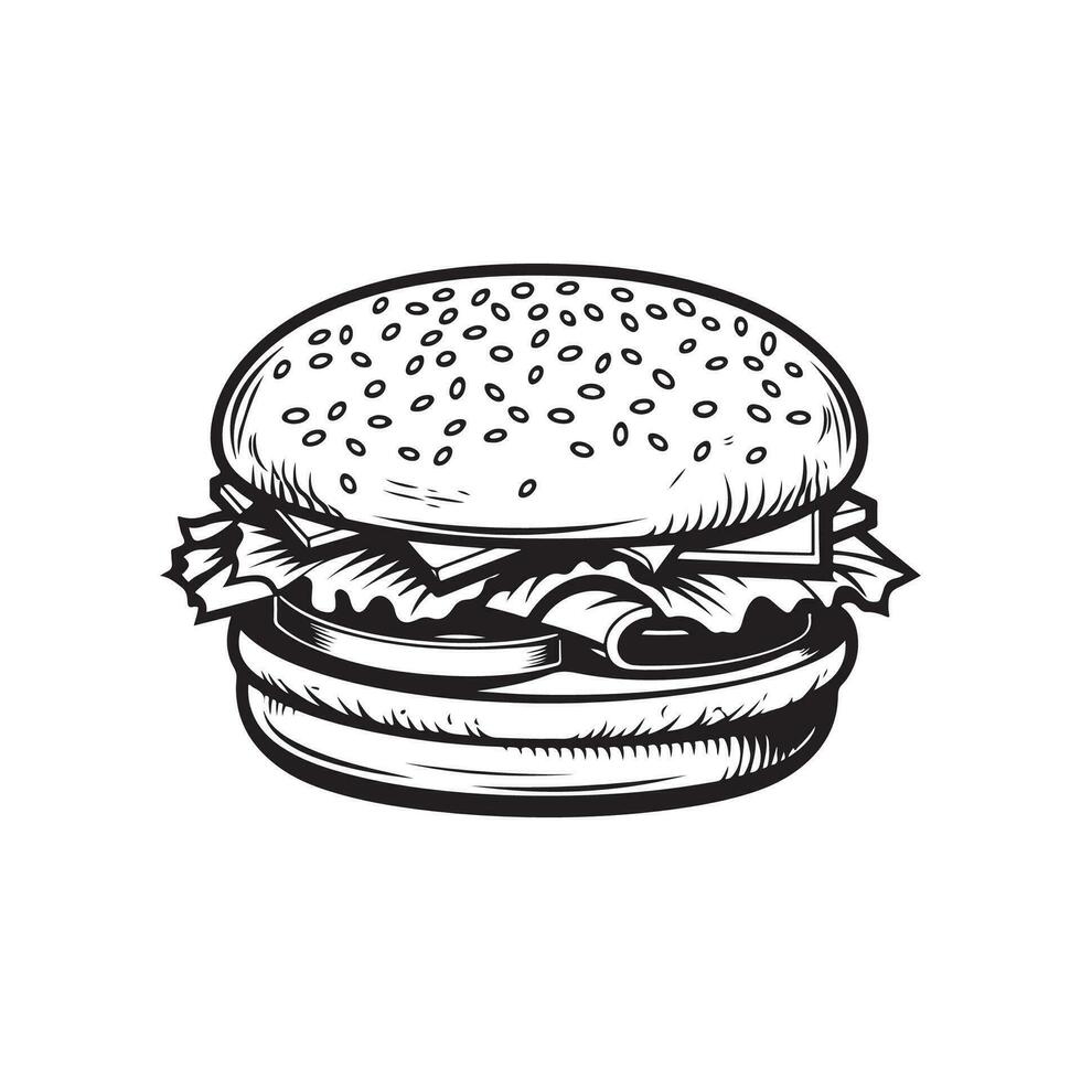 hamburger vector kunst, pictogrammen, en grafiek