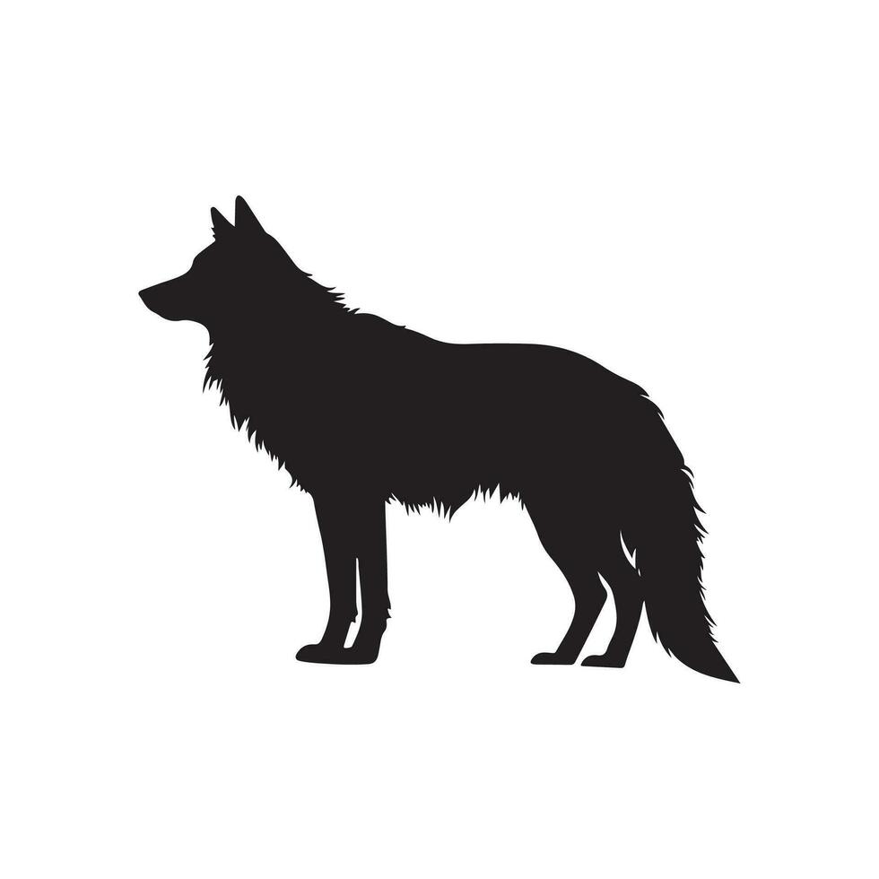 wolf vector illustratie, beeld en ontwerp