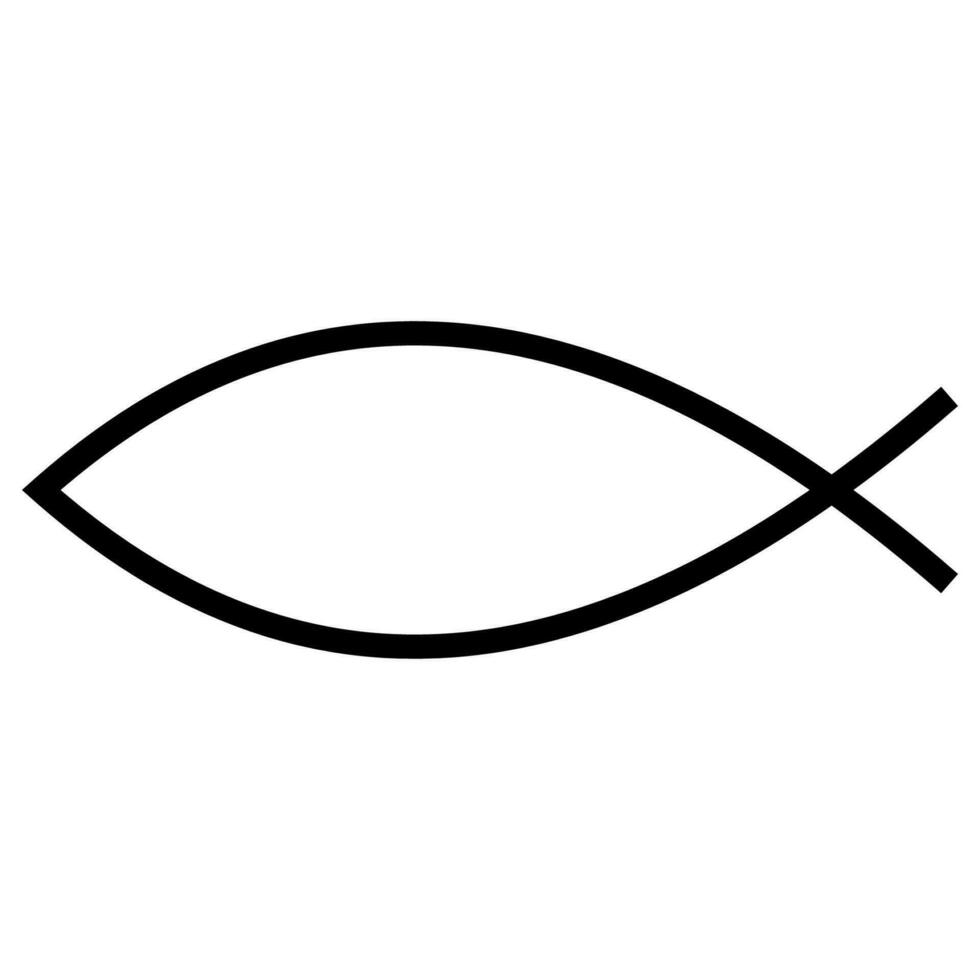christen oude symbool, Jezus teken vis, vis horoscoop sterrenbeeld vector